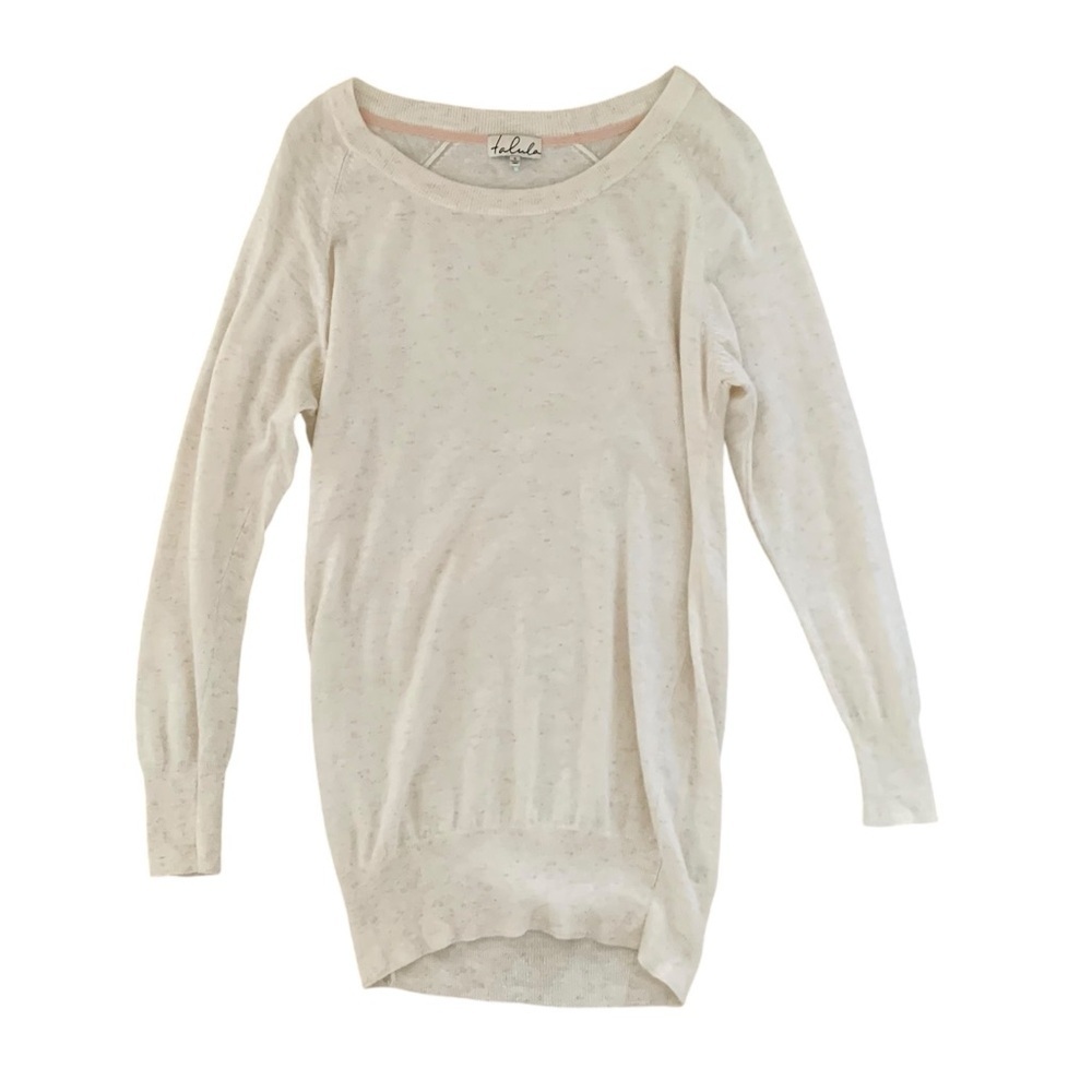 Talula small oatmeal angora wool viscose cashmere twee academia boho oversized